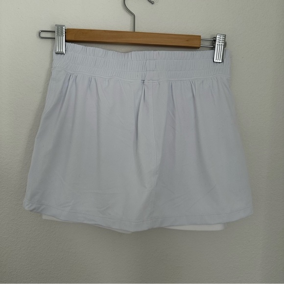 KORAL Gemini Crepe Tennis Skort White Elastic Waist Size Large Women’s NWT - Picture 5 of 11